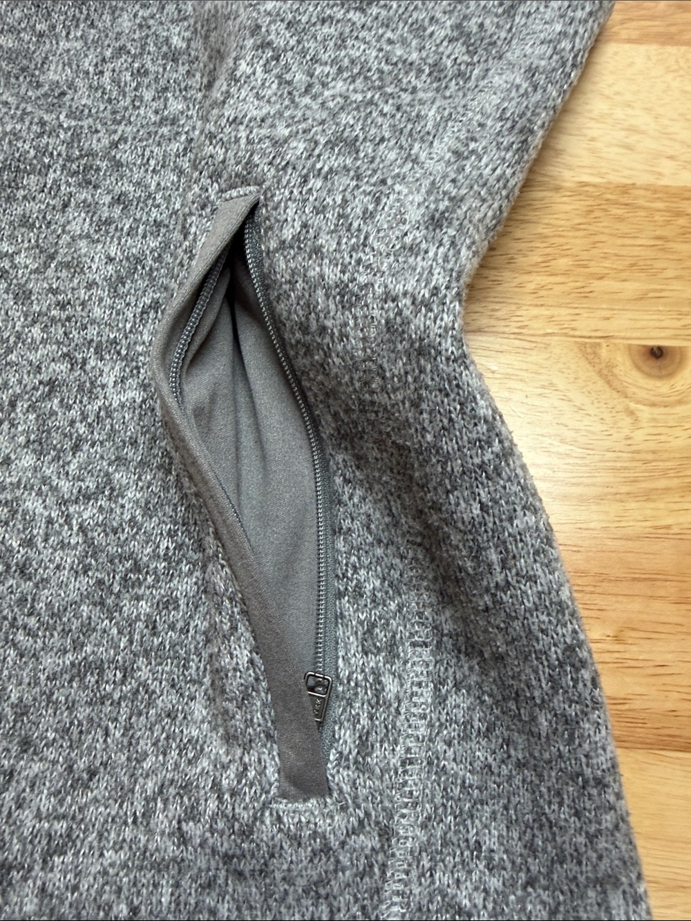 Patagonia Gray Heather Full-Zip Fleece Vest - Picture 7 of 10